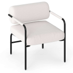 Tugitool 70x65x71cm, valge/must v&auml;rv