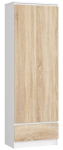 Riiul-kapp NORE R60 CLP, valge/tamm