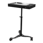 Mobiilne salongilaud ASYSTOR PRO INK 716, 3 anuman&otilde;u, Must