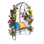 Aiapingi kaar Relaxdays, 2 kohta, Must, 120 &times; 178 &times; 58 cm