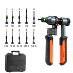 Needimutrite t&ouml;&ouml;riistakomplekt VEVOR DY-8809, 10 torni, 100 mutrit, 210 &times; 158 &times; 42 mm