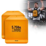 Raskusvesti plaadid VEVOR JSQB-5.75LB, 2 tk, kumbki 2,6 kg, 295 &times; 240 &times; 30 mm