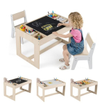 Laste m&ouml;&ouml;blikomplekt, laud ja 2 tooli, 80,01 &times; 48,26 &times; 48,26 cm