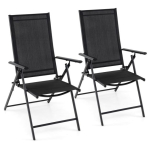 V&auml;listoolid, 2 tk, 5 asendit, Must, 79&ndash;100 &times; 57 &times; 80&ndash;100 cm