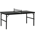 Lauatennise laud Sportnow 152x76x72cm, musta/valget v&auml;rvi