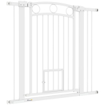 Turvalukud koertele PawHut 104x96cm, valge v&auml;rv