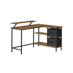 Sahtlitega laud 105x135x89.5cm., must/pruun
