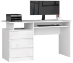 Arvutilaud AkordV2 CLP, 3 sahtlit, Valge, 135 &times; 77 &times; 60 cm