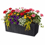 R&otilde;dukast Relaxdays 10053086_8650, 30 l, ilma piirdehoidikuteta, Must, 50 &times; 19 &times; 19 cm