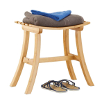 Bambusest taburet Relaxdays, Kaardus