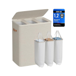 Pesukorv SONGMICS, 2 sektsiooni, 170 l, 64 &times; 40 &times; 75 cm