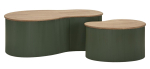 Frankfurti diivanilaudade komplekt, 2 tk, 87 &times; 53 &times; 32 cm / 50 &times; 35 &times; 28 cm