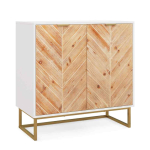 Kapp 80x40x80cm, valge/heledat pruuni v&auml;rvi