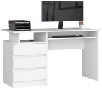 Arvutilaud AKORD CLP, 3 sahtlit, Valge, 135 &times; 77 &times; 60 cm