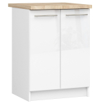 P&otilde;randale paigaldatav k&ouml;&ouml;gikapp OLIWIA S60, 2 ust, valge, 60 &times; 85 &times; 46 cm