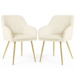 S&ouml;&ouml;gitoa toolide komplekt FLORENCE, 2 tk, beeži/kuldset v&auml;rvi, 54,5 &times; 82 &times; 58 cm