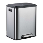 J&auml;&auml;tmete sortimise pr&uuml;gikast Relaxdays 10051210_55, 2 &times; 15 l, Must, 41 &times; 49 &times; 33,5 cm