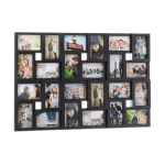 Fotokollaaži raam Relaxdays, 24 fotole, Must, 86 &times; 57 &times; 3 cm