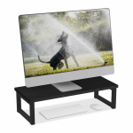 Monitorialus Relaxdays 10049972_60, XL, Must, 55 &times; 15 &times; 23 cm