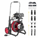 Kanalisatsioonipuhastusmasin VEVOR RC-9001Z, 8 l&otilde;ikurit, 53 &times; 46,5 &times; 63&ndash;93 cm