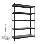 Laoriiul VEVOR SS4818HA, 5 riiulitasandit, 123 &times; 181,3 &times; 46,5 cm