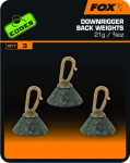 Raskused Fox Edges Downrigger Back Weights, 21 g 3, 4 oz, 3 tk