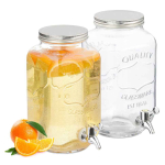 Joogidosaatorid Relaxdays, 2 tk, kumbki 3,5 l, 14 &times; 26,5 &times; 20 cm