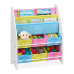 Lasteriiul Relaxdays 10048930, 6 kasti, 2 taskut, 62,5 &times; 74 &times; 31 cm
