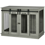 Koerakuut PawHut 120x60x88,5cm, hall/must