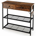 Konsoollaud 81x30x81 cm, pruunid/mustad v&auml;rvid