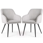 S&ouml;&ouml;gitoa toolid FLORENCE, 2 tk, hall ja must, 54,5 &times; 82 &times; 58 cm