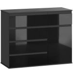 Puhvetkapp, 5 sahtlit, Must, 100 &times; 80 &times; 40 cm