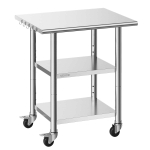 K&ouml;&ouml;gi t&ouml;&ouml;laud VEVOR YH3-J-30, 2 riiulit, 76,2 &times; 86,4 &times; 61 cm