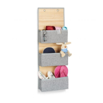 Rippuv korraldaja 3 kambriga 94x33x12cm., hall/helepruun