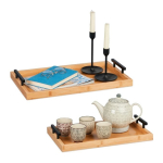 2 kandiku komplekt, helepruun/must