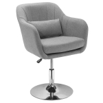Kontoritool Homcom 60x60x91cm, hall/h&otilde;bedane v&auml;rv