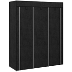 Kangast kapp Homcom 125x43x162,5cm, musta v&auml;rvi