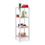 Vannitoa riiul 4 riiuliga 112x36x36cm., valge