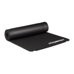 Joogamatt 60x180cm., must/valge