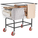Traadist pesuk&auml;ru ratastega, 4,5 pu&scaron;lit, 35x15,7x22 tolli, terasraam
