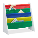 Laste raamaturiiul Relaxdays 10022755.0, 4 lahtrit, valge, 61,5 &times; 60 &times; 28,5 cm