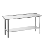 K&ouml;&ouml;gi t&ouml;&ouml;laud VEVOR YH2-D-72, tagaseinaga, 182,9 &times; 89,4 &times; 61 cm