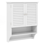 Vannitoakapp, 2 ust, 3 reguleeritavat riiulitasandit, valge, 58,4 &times; 76,2 &times; 22,9 cm