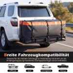 Auto tagumine kaubakast, 453 l, oranž/must, 146 &times; 51 &times; 61 cm