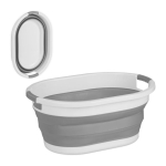 Pesukorv 24x53x38cm, 24L., hall/valge