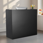 Vastuv&otilde;tulaud lukustatava sahtliga, must, 119x49x99 cm