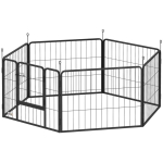 Koerte m&auml;nguaedik, 6 paneeli, kokkupandav, Hall, 160 &times; 80 &times; 60 cm