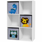 Laste hoiukapp, 6 kuupi ja 3 sahtlit, 61,8 &times; 91,5 &times; 29,9 cm