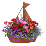 Lillepott Relaxdays 10053080.0, purjeka kujuline, 34,5 &times; 43 &times; 10 cm