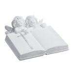 Aia dekoratsioon ingel Relaxdays 10047242.0, raamatu kujulise kiviga, 20 &times; 10 &times; 20 cm